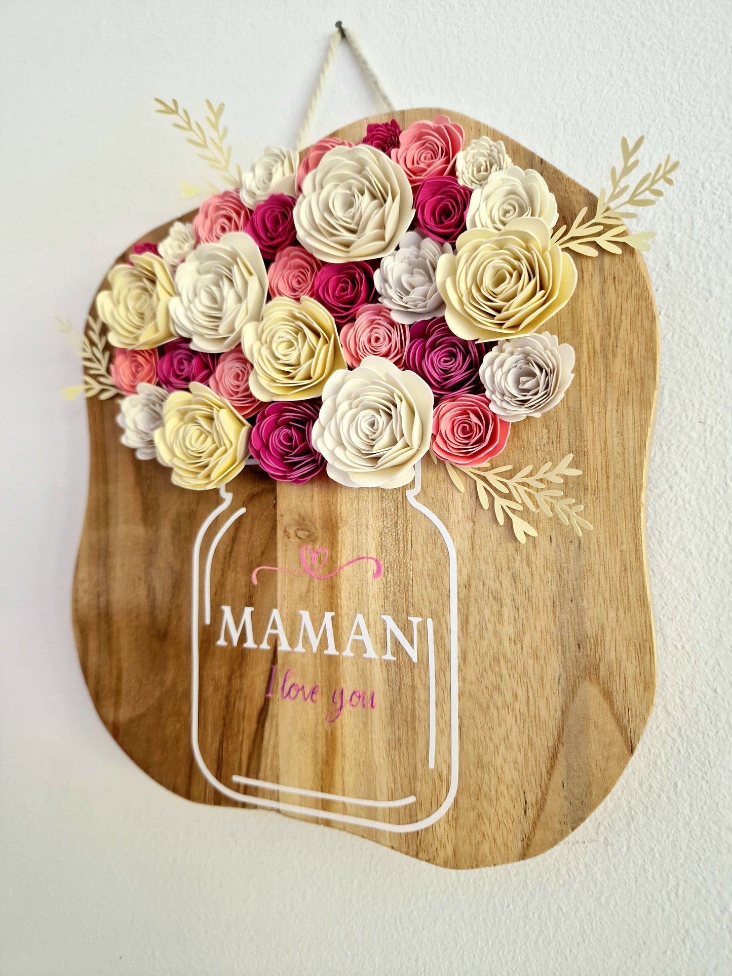 Panneau mural fleuri