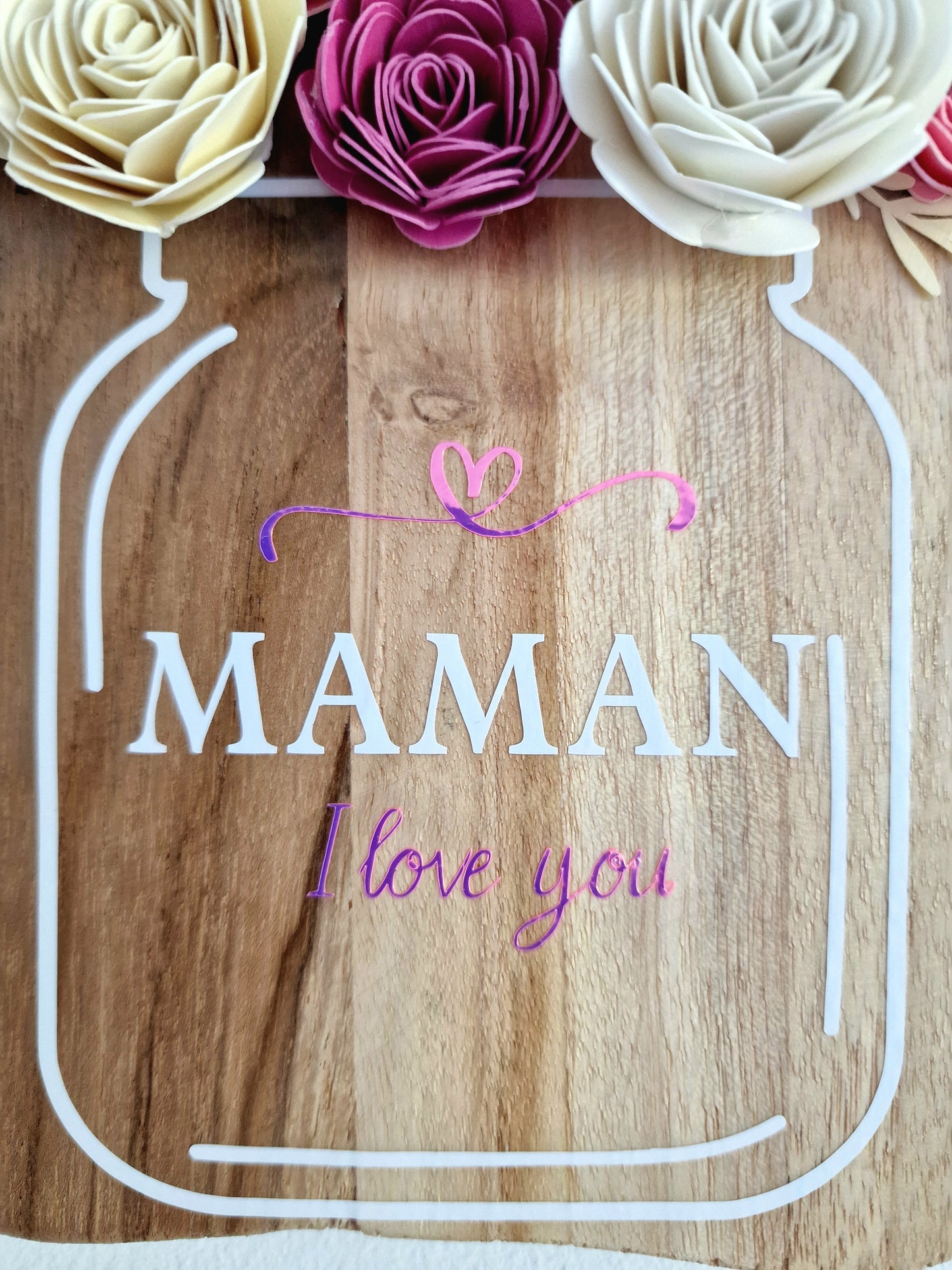 Panneau mural fleuri