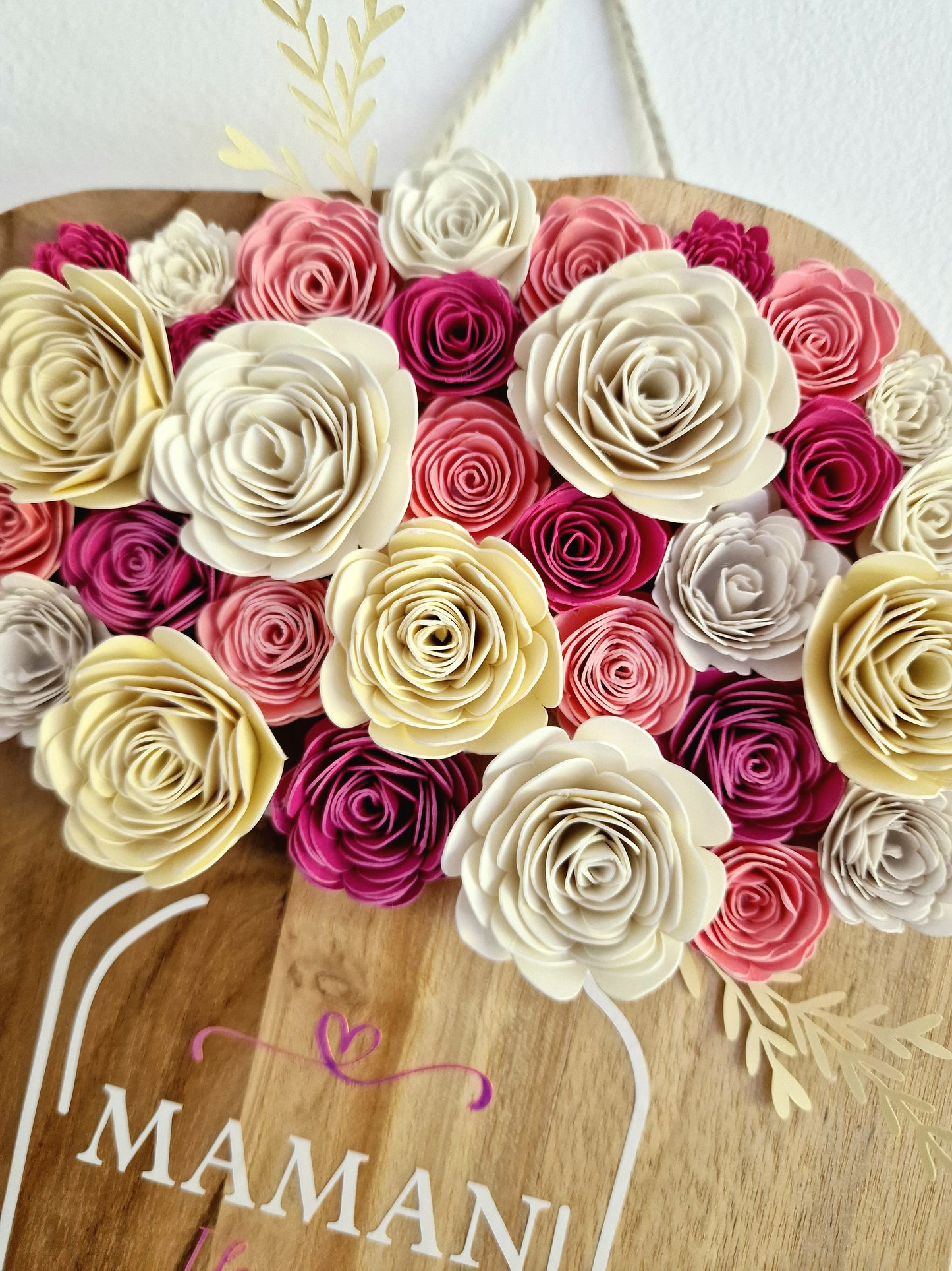 Panneau mural fleuri