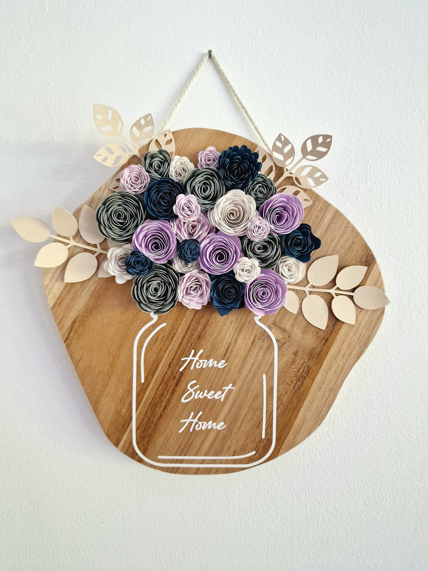 Panneau mural fleuri