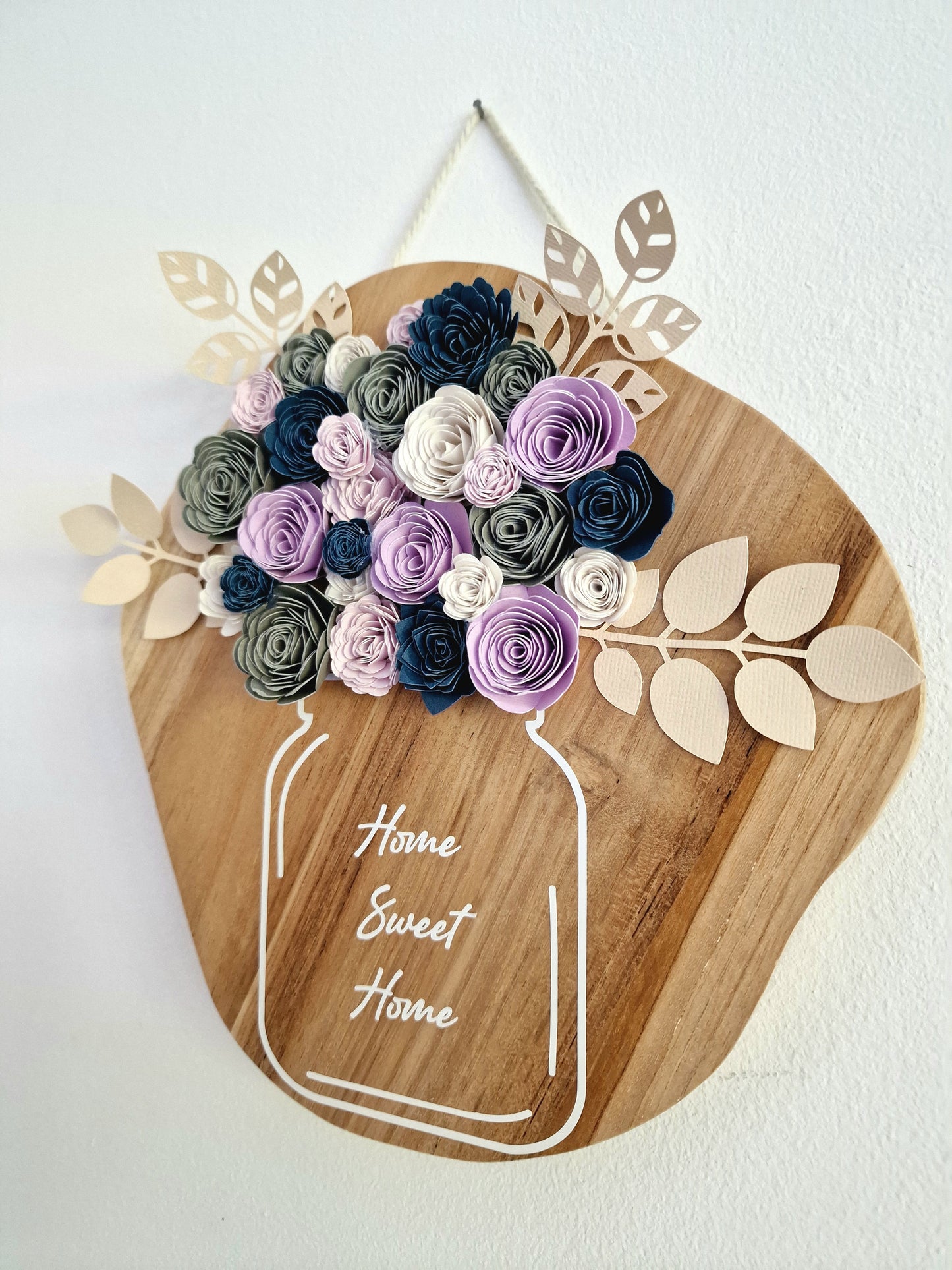 Panneau mural fleuri