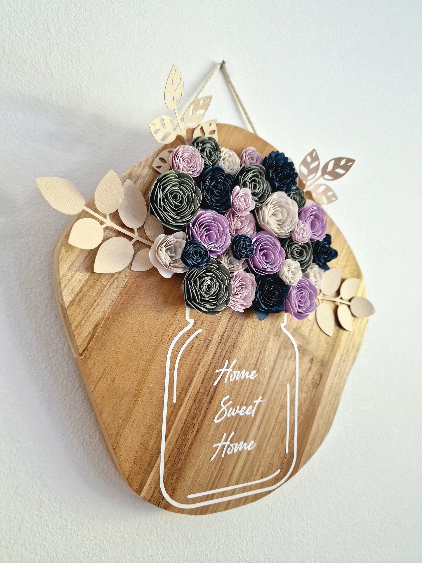 Panneau mural fleuri