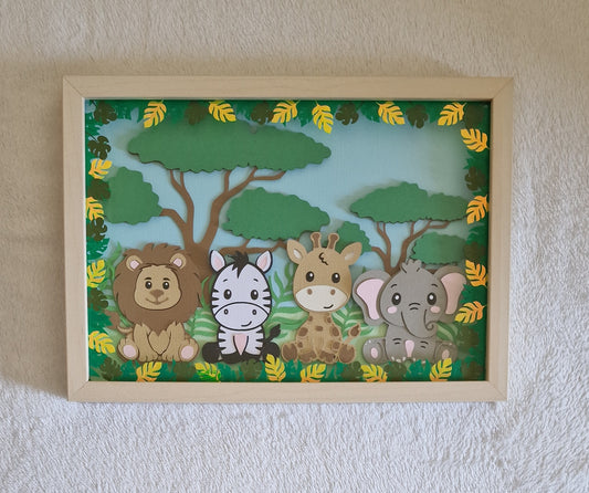 Cadre - Animaux de la savane