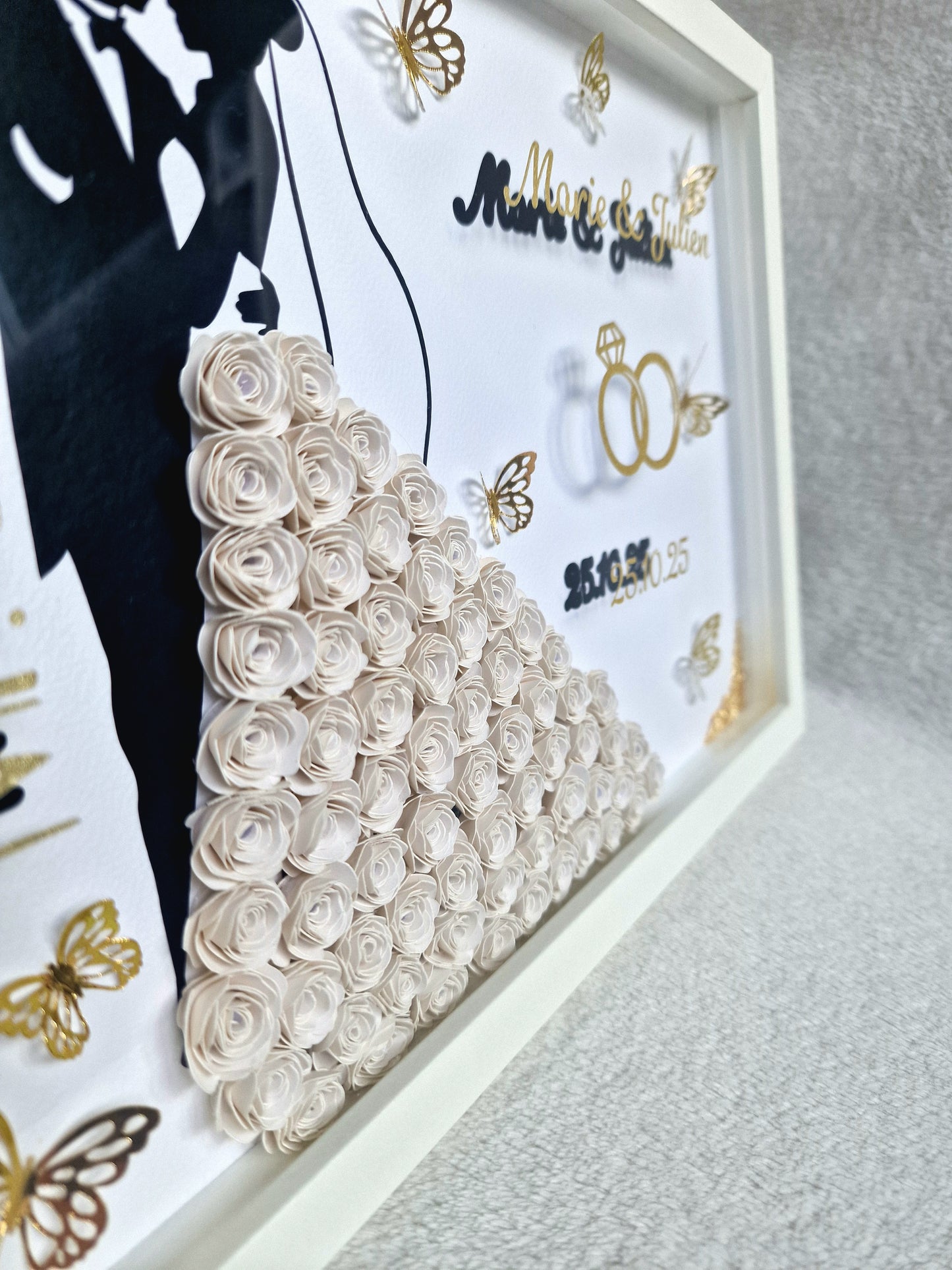 Cadre mariage personnalisé