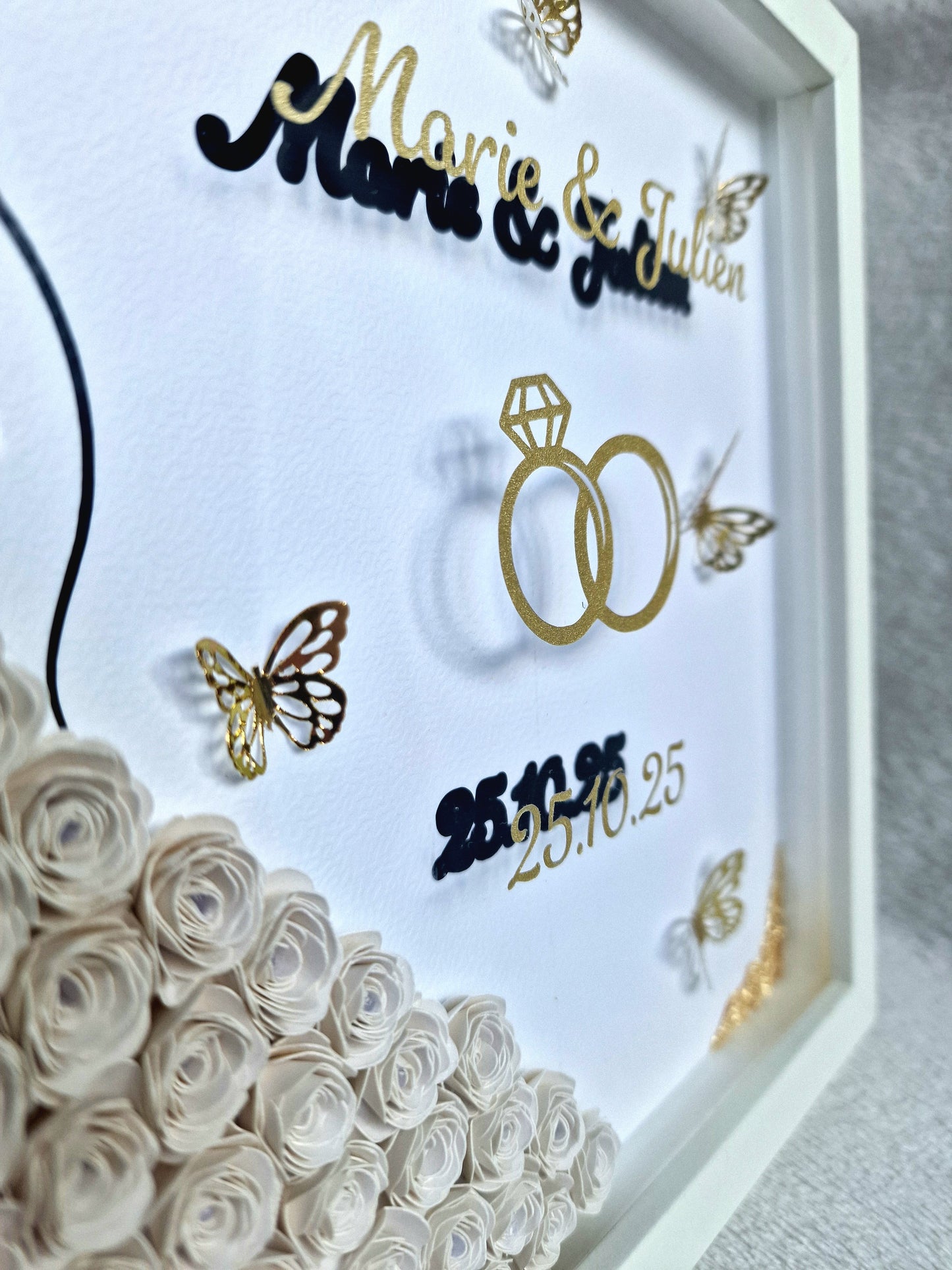 Cadre mariage personnalisé