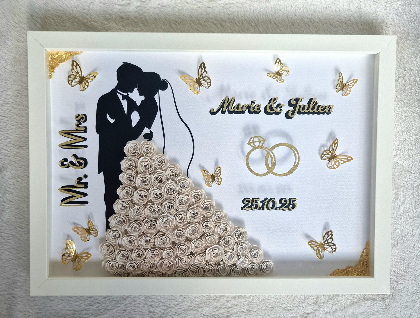 Cadre mariage personnalisé