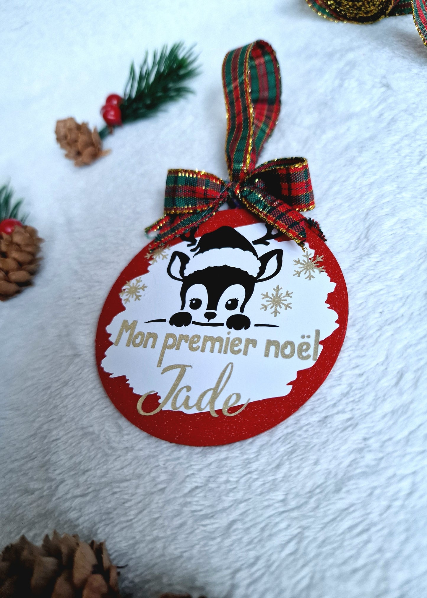 Boule de Noël personnalisée "Mon premier Noël"