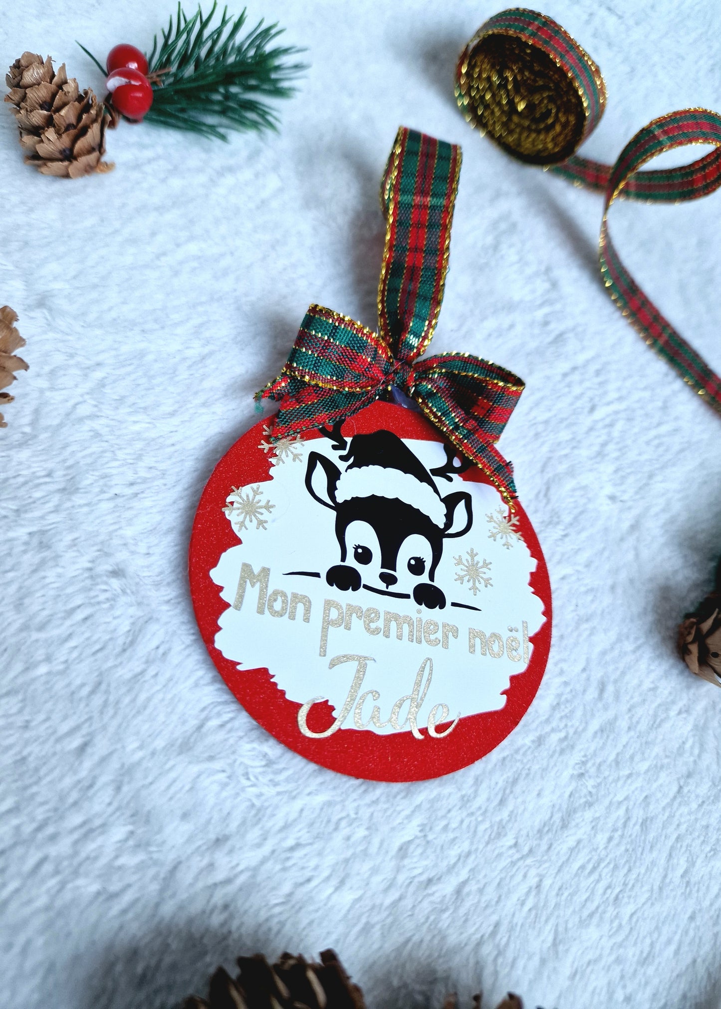 Boule de Noël personnalisée "Mon premier Noël"