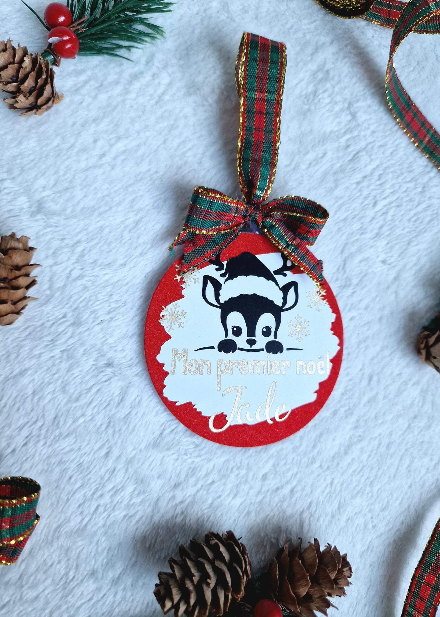 Boule de Noël personnalisée "Mon premier Noël"