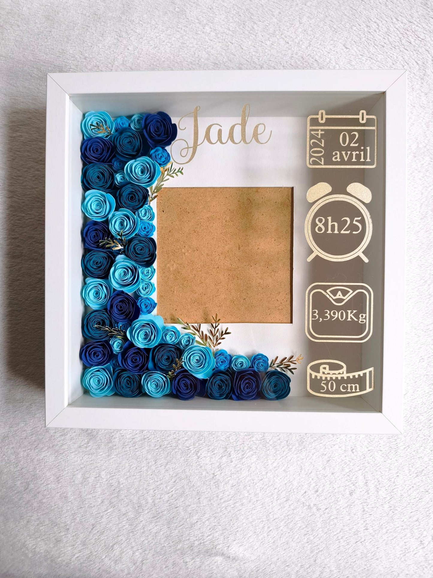 Cadre Naissance Personnalisé avec photo