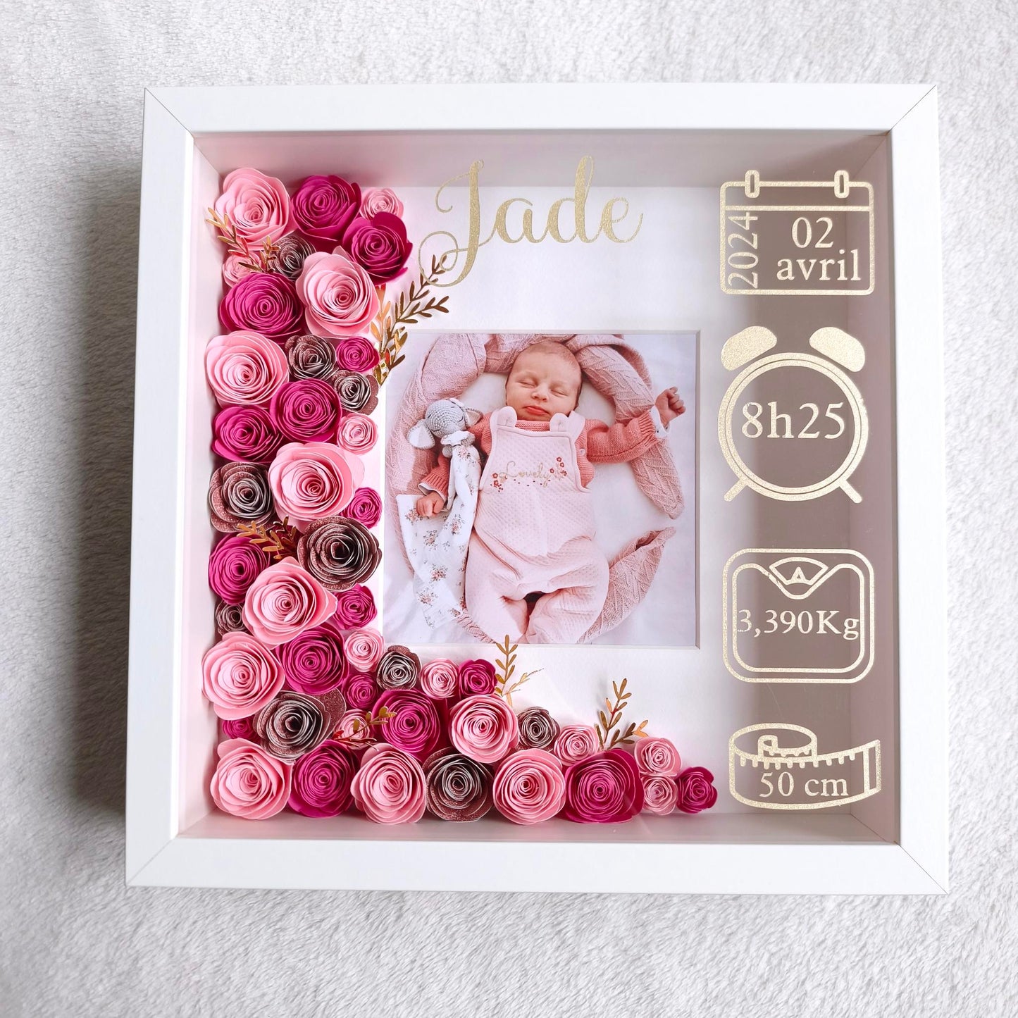 Cadre Naissance Personnalisé avec photo