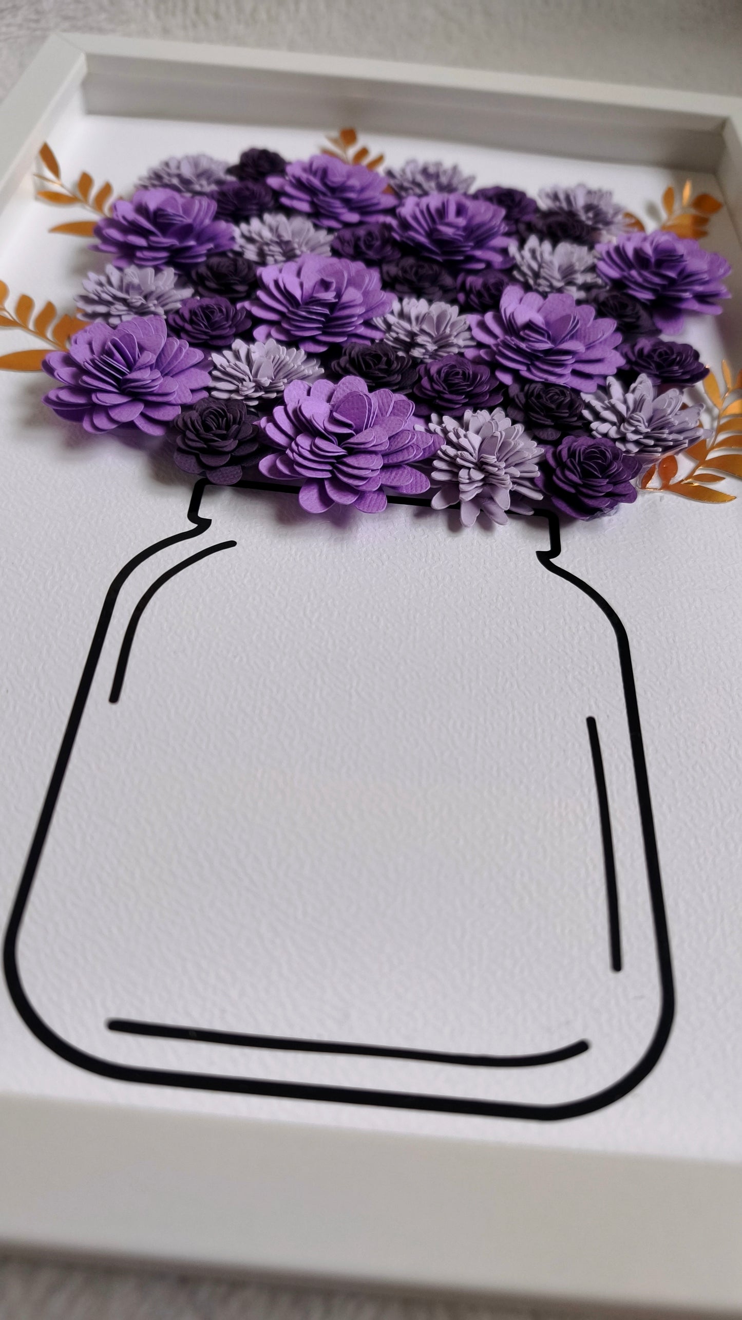 Cadre fleuri aux teintes violettes 💜