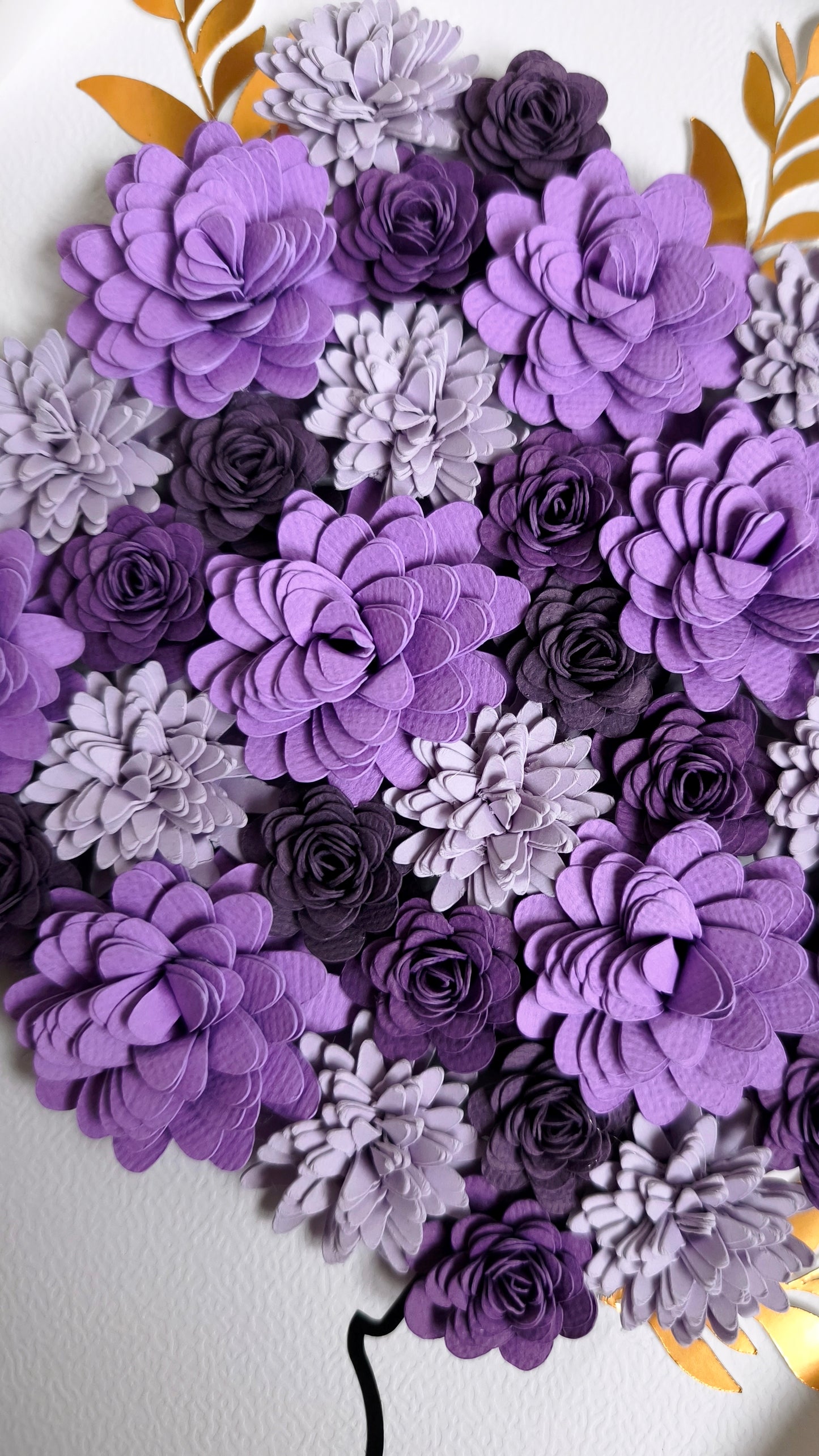 Cadre fleuri aux teintes violettes 💜