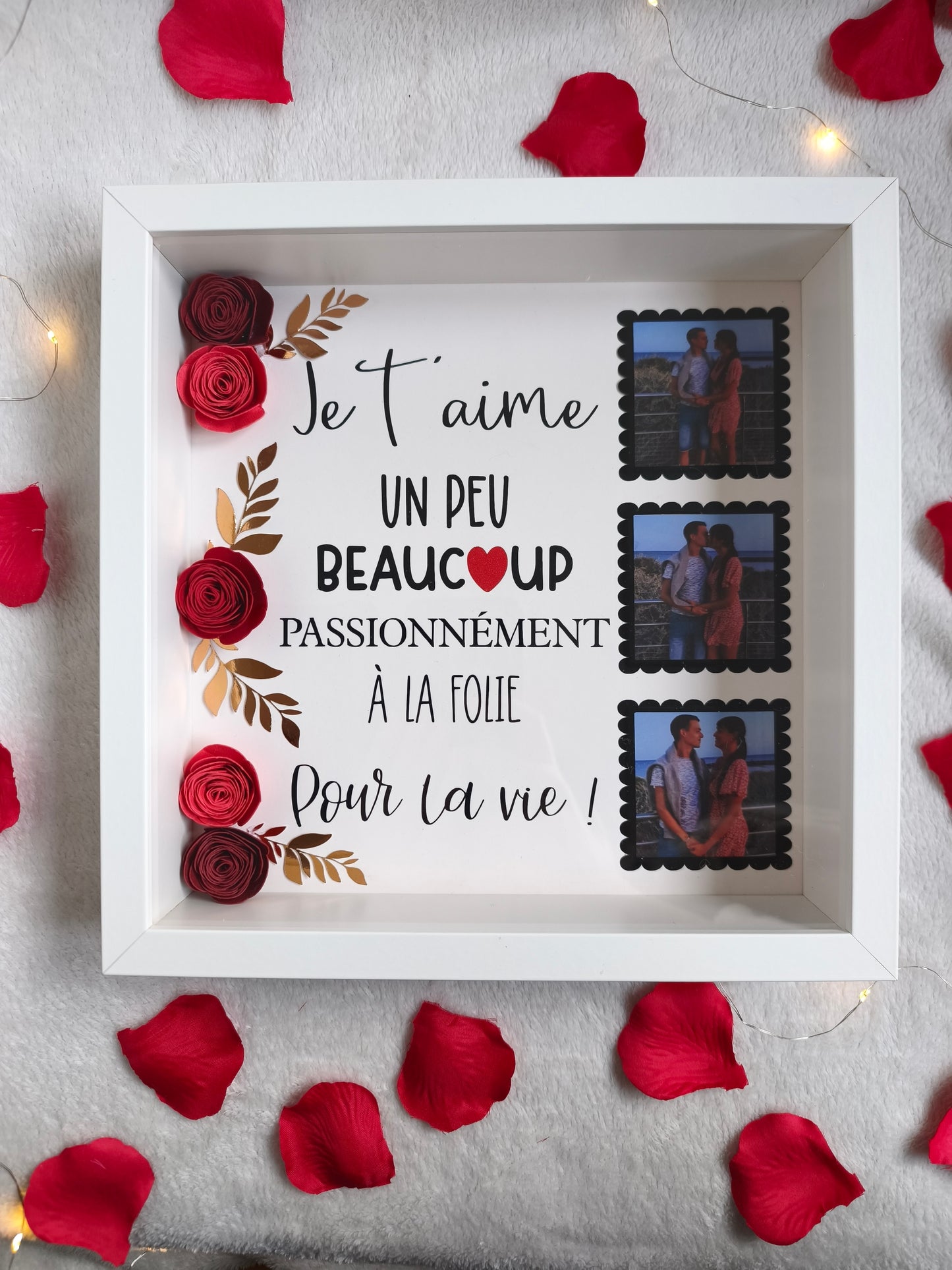 Cadre fleuri “Pour la vie” ❤️
