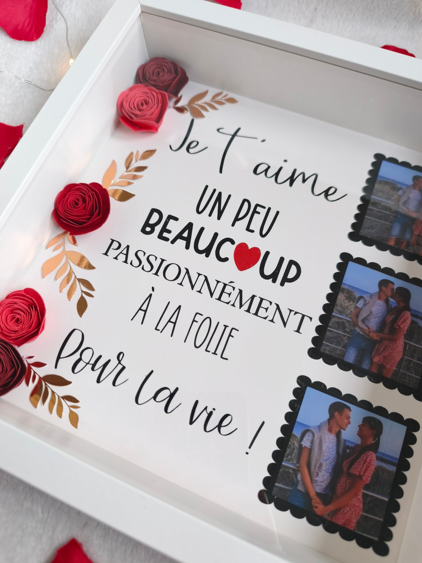Cadre fleuri “Pour la vie” ❤️