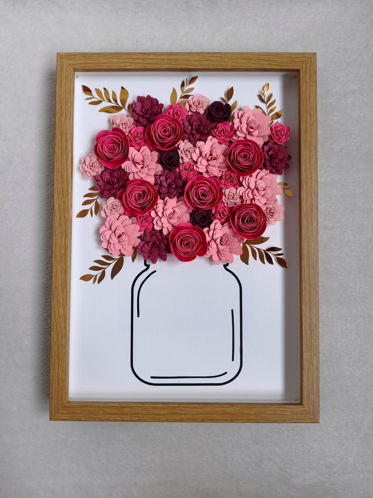 Cadre fleuri aux teintes roses 🌸