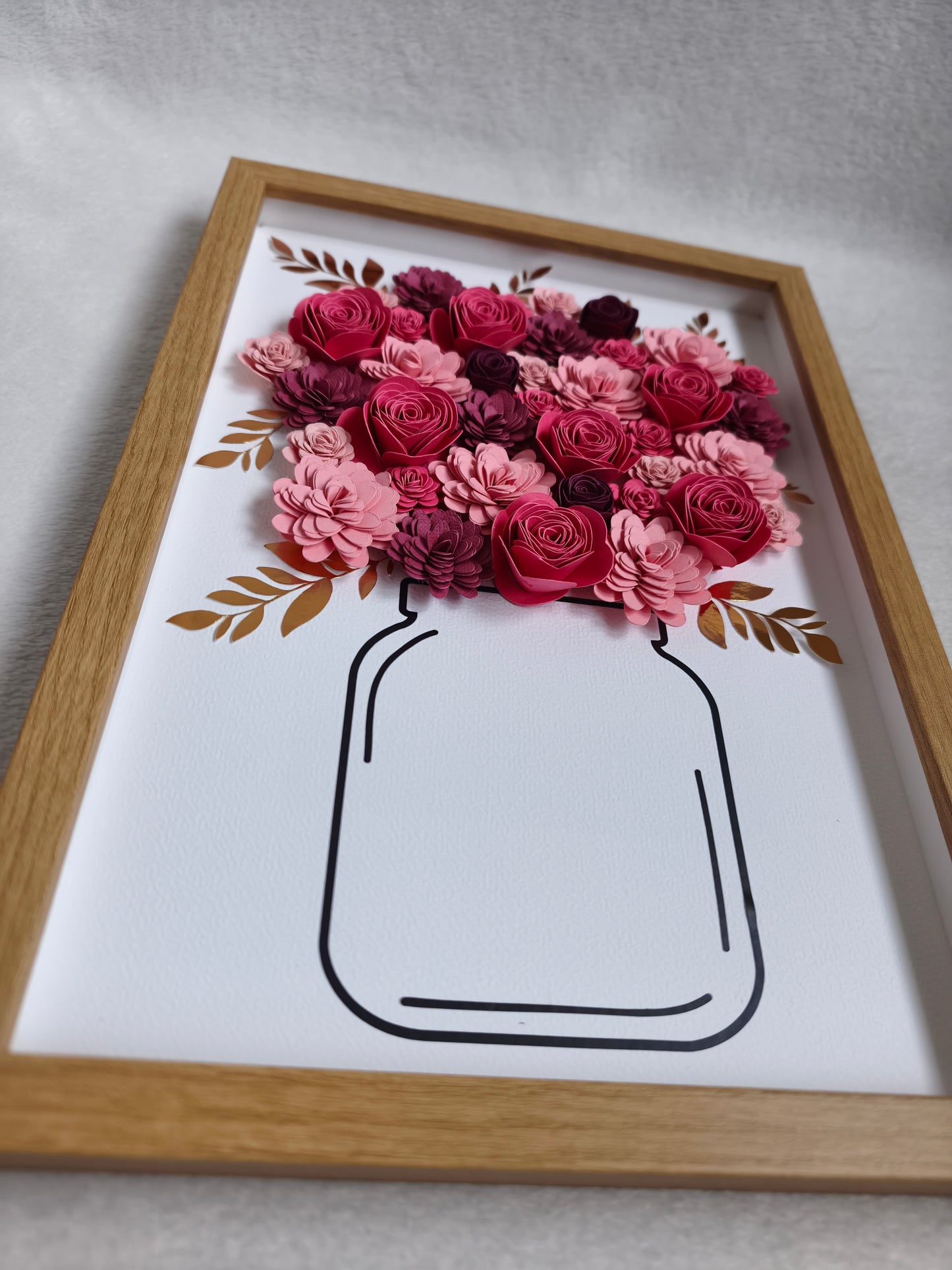 Cadre fleuri aux teintes roses 🌸