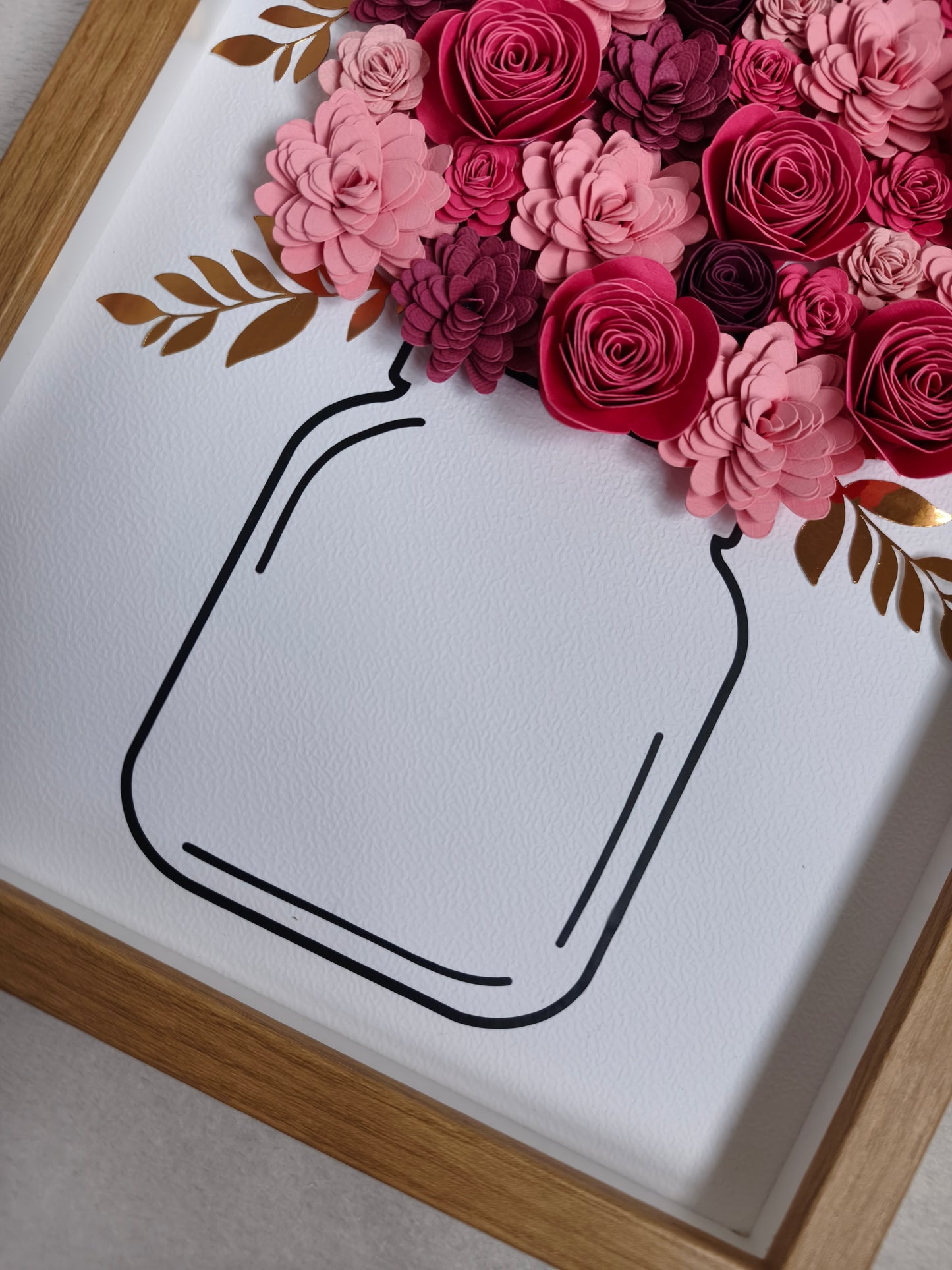 Cadre fleuri aux teintes roses 🌸