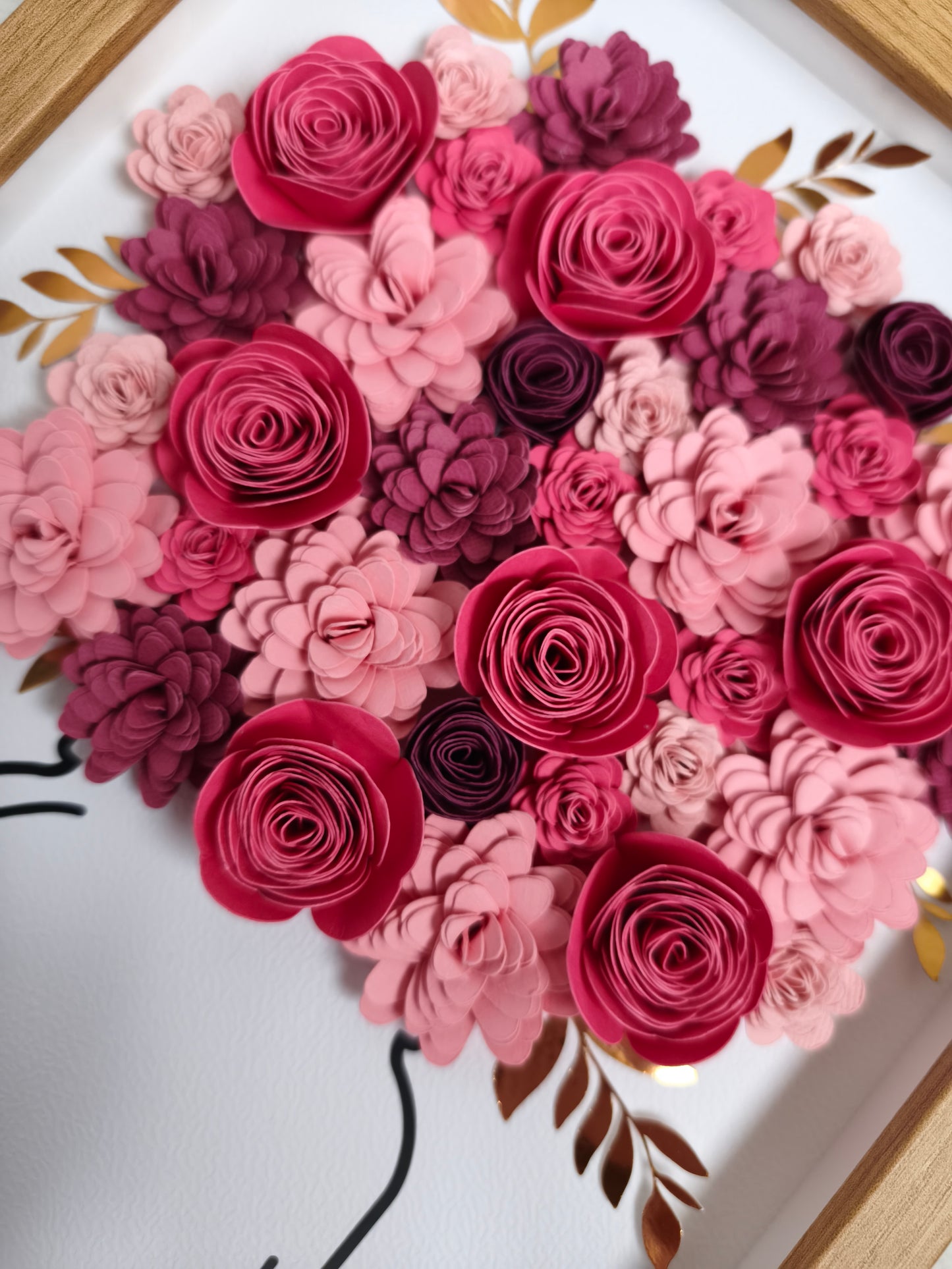 Cadre fleuri aux teintes roses 🌸