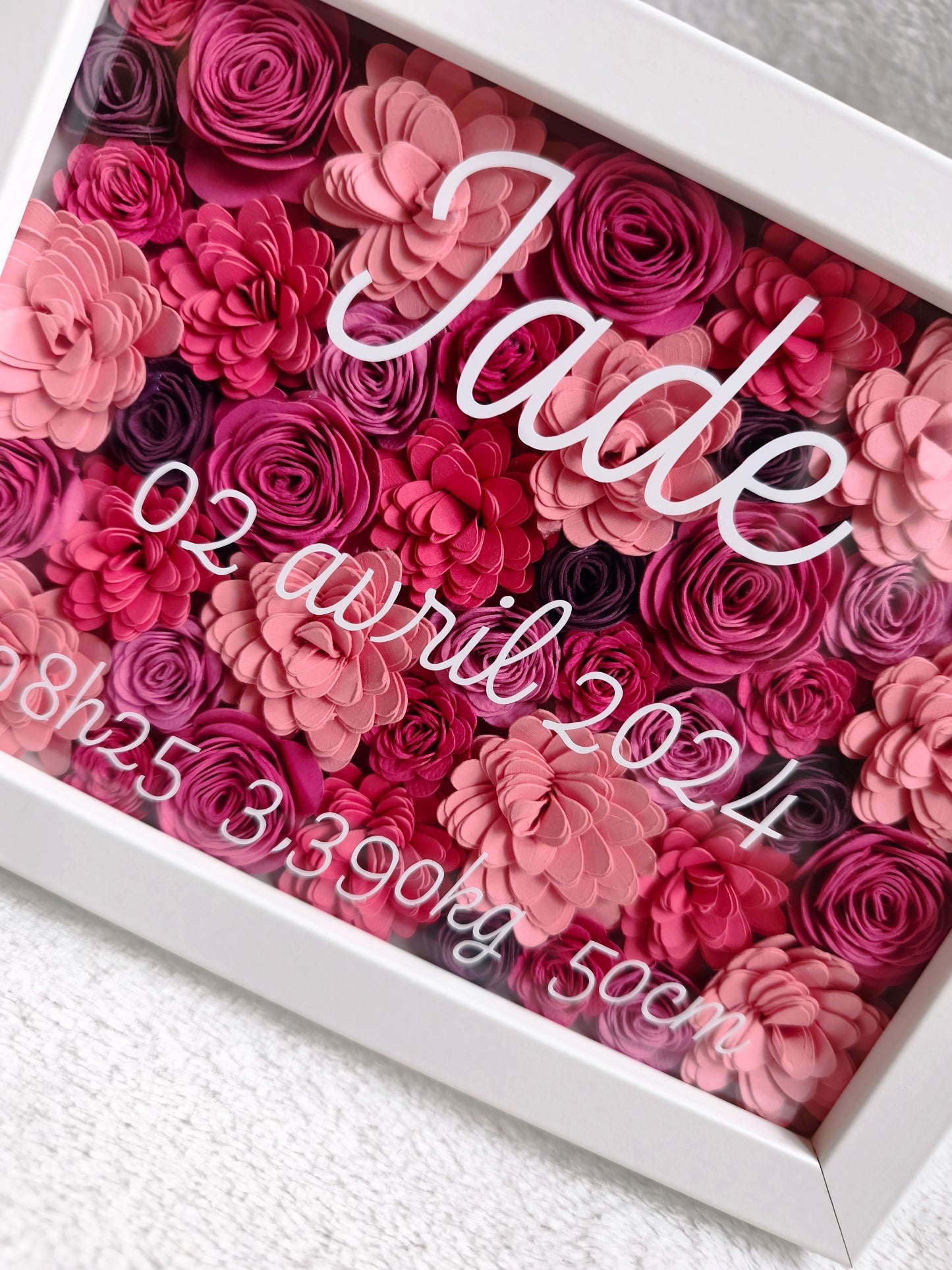 Cadre de naissance fleuri 🌸