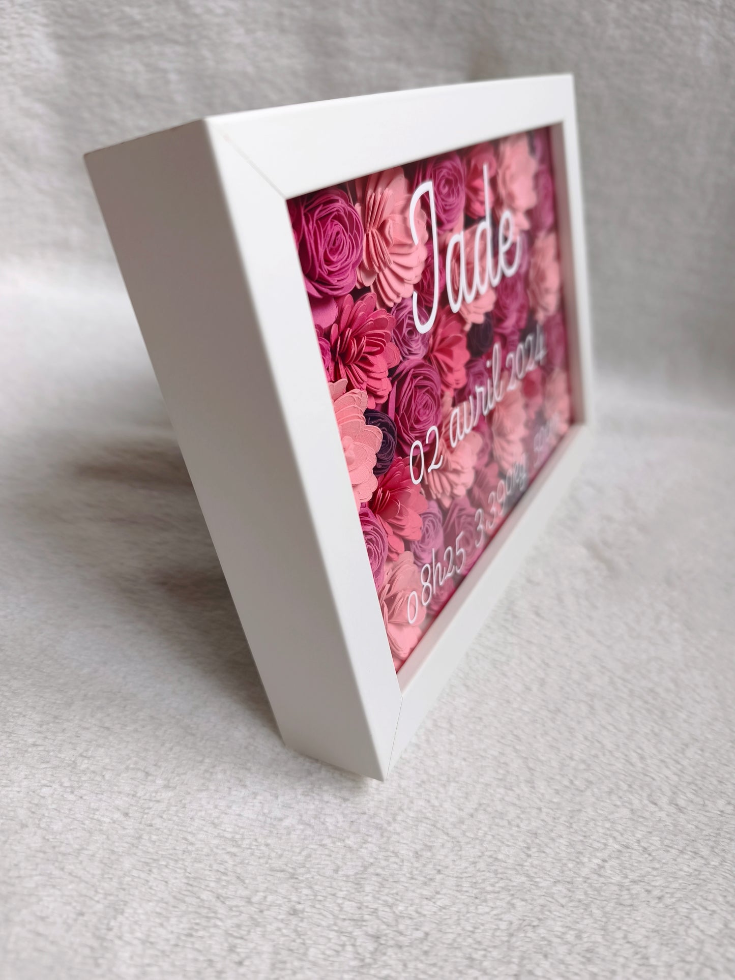 Cadre de naissance fleuri 🌸