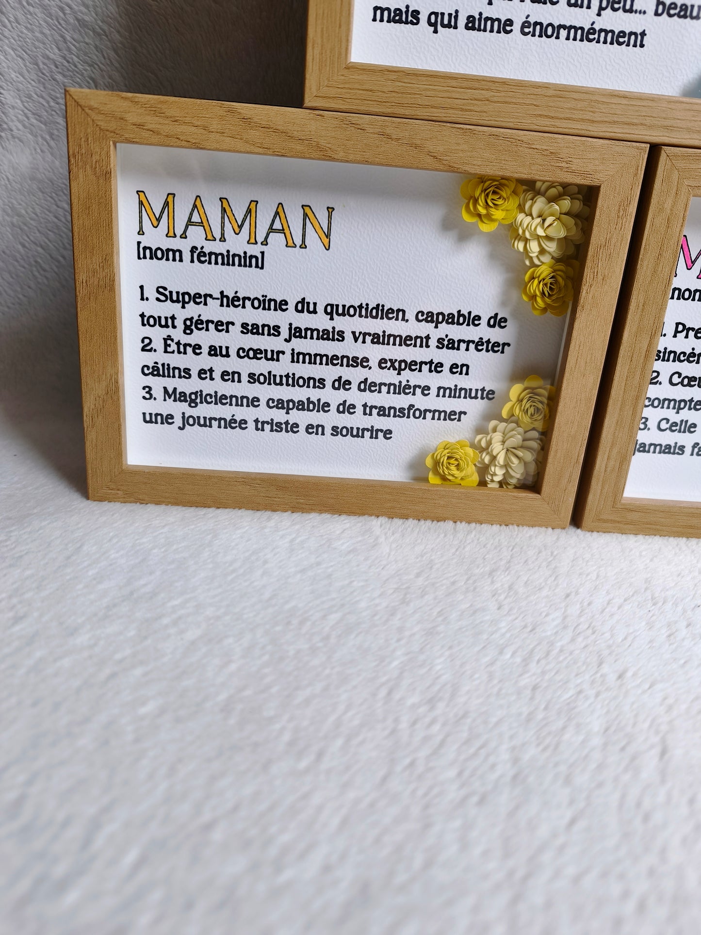 Cadre “Maman” – Définition pleine d’amour 🌸