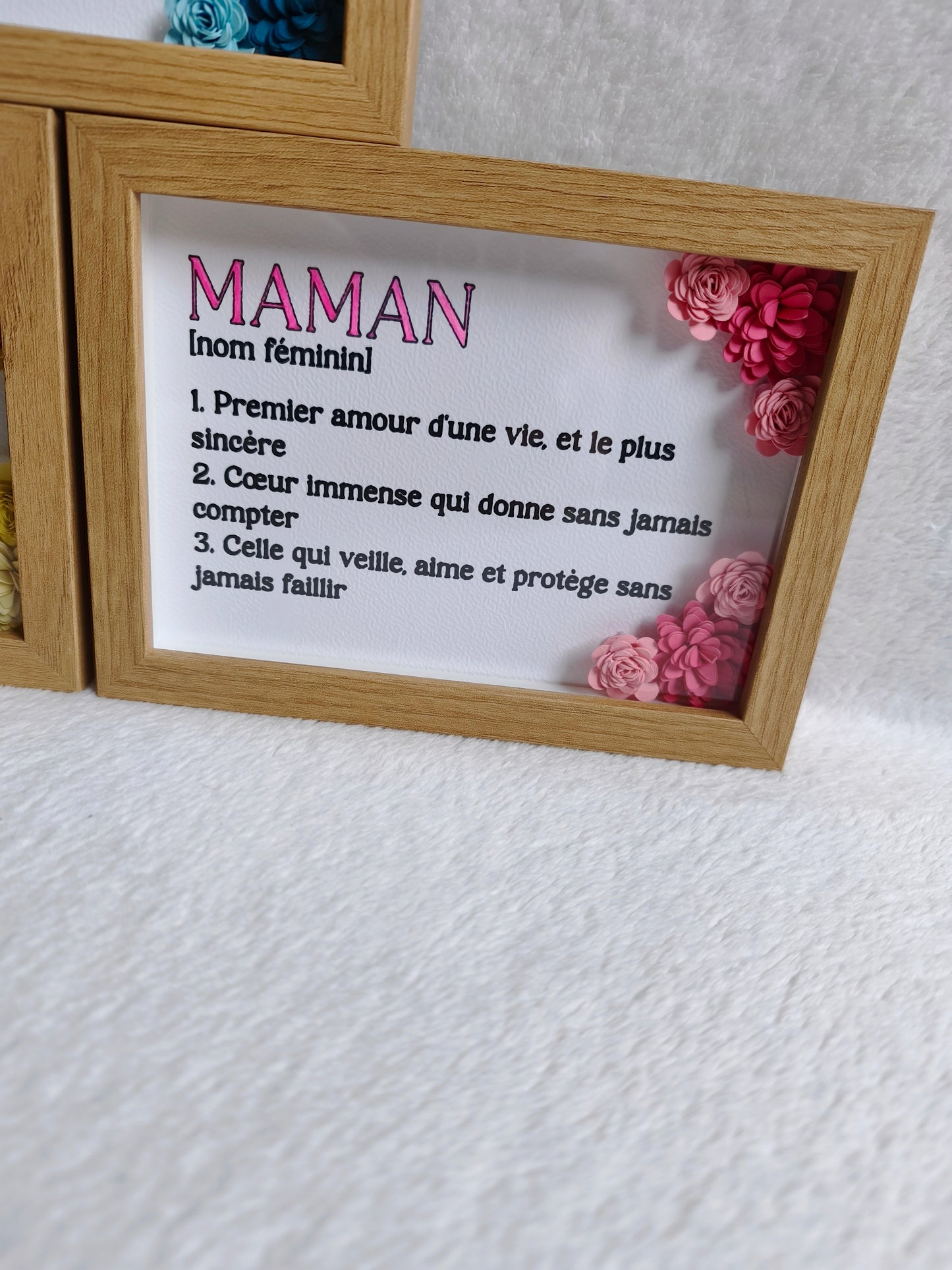 Cadre “Maman” – Définition pleine d’amour 🌸