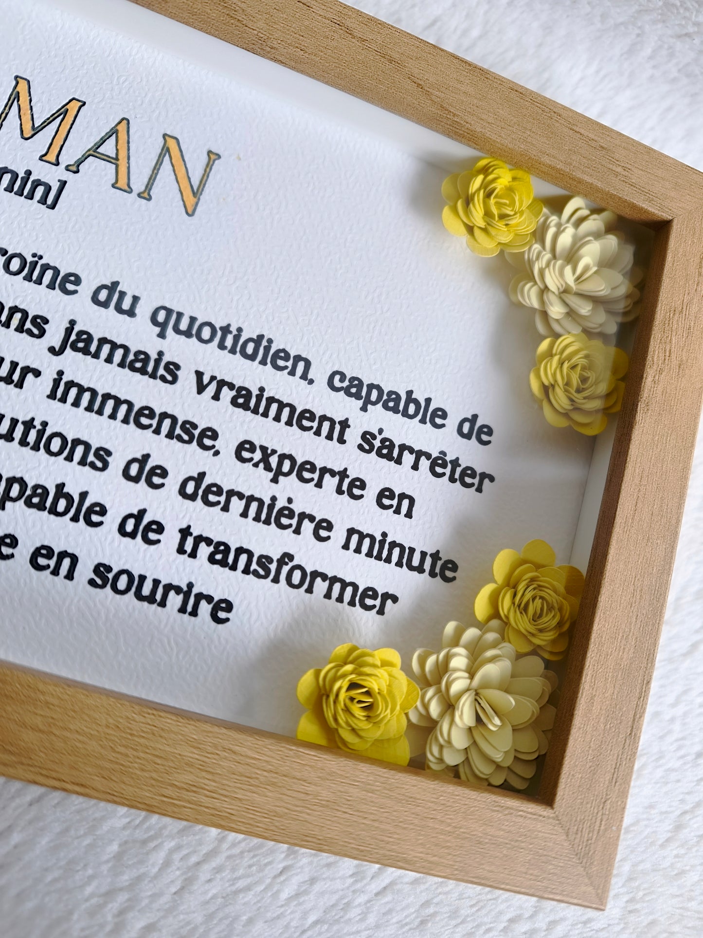 Cadre “Maman” – Définition pleine d’amour 🌸