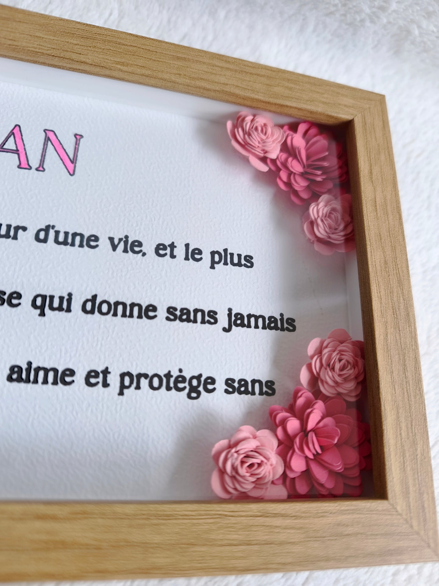 Cadre “Maman” – Définition pleine d’amour 🌸