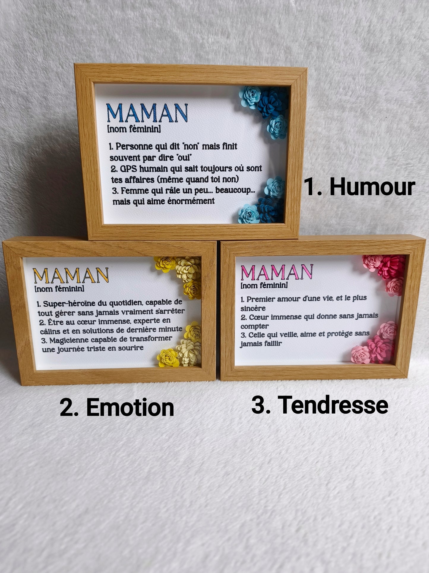 Cadre “Maman” – Définition pleine d’amour 🌸